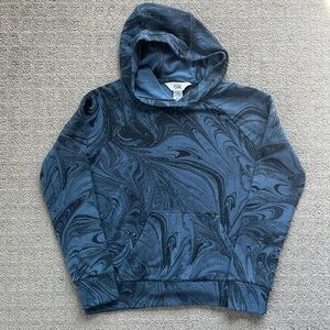 Athleta G!rl Marble Patterned Super Soft Hoodie Blue and Black Girl’s Small (7)